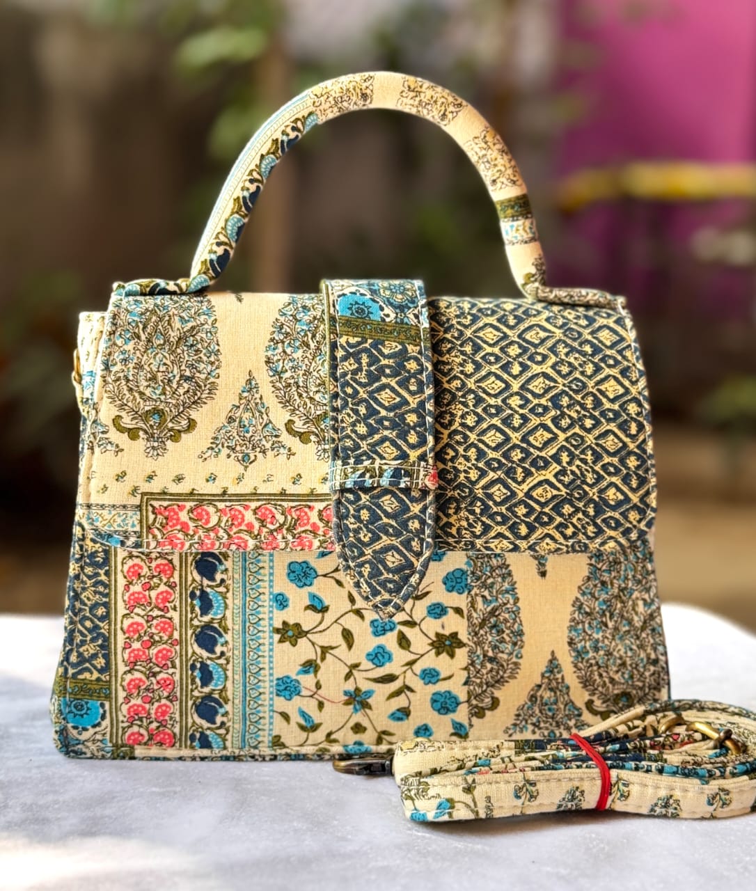 Jaipuri Handblock Printed Bags