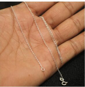 92.5 sterling silver fine link chain