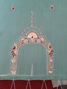grey embroidery